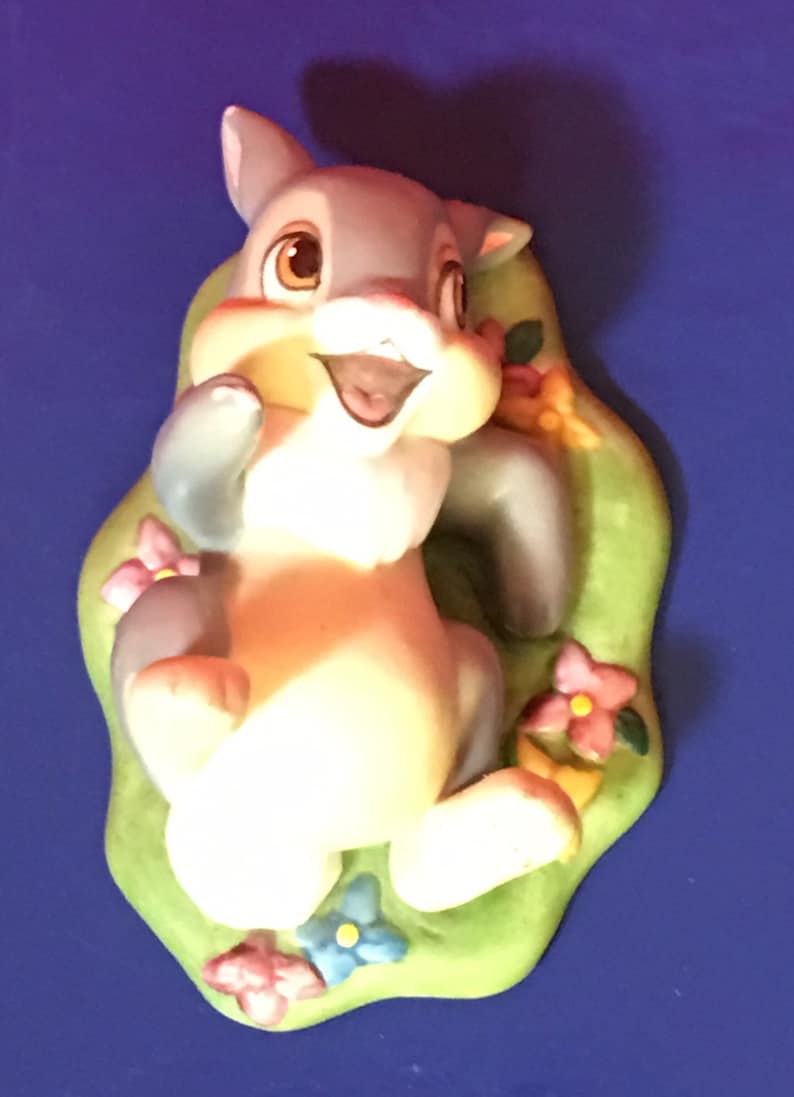 Vintage Disney Character Thumper Mini Porcelain Figurine | Etsy