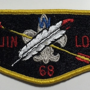 Vintage BSA Miquin Lodge 68-Www Oa Flap Embroidered Patch