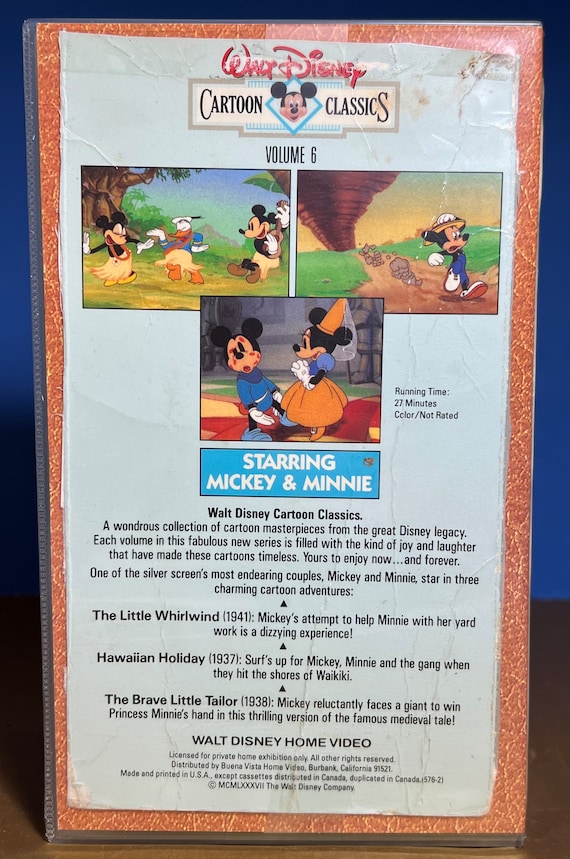 1991年製 ウォルト・ディズニー カートゥーン・クラシックス 主演