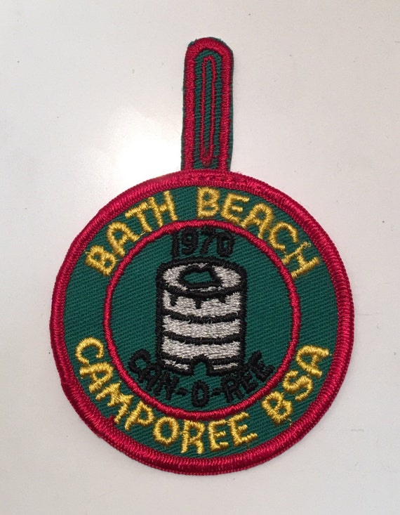 Vintage Bath Beach 1970 Camporee B.S.A. Embroidere