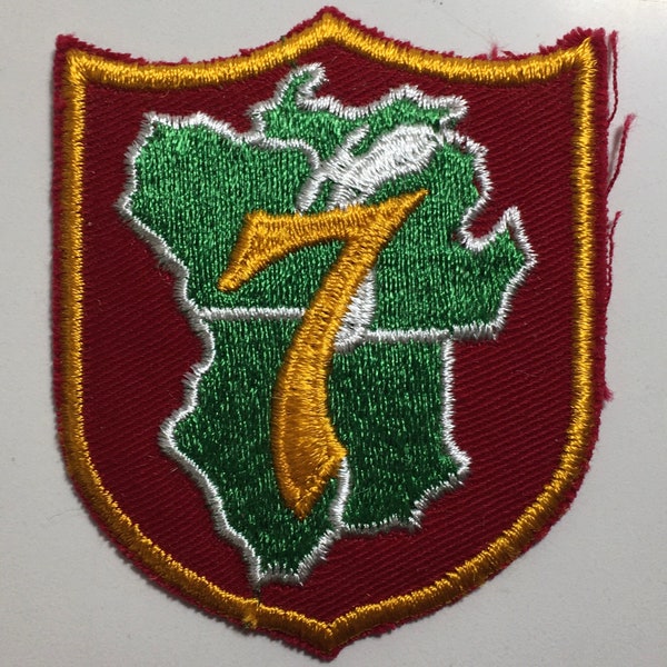 Vintage Wisconsin, Michigan, Illinois, Indiana 7 Embroidered Patch