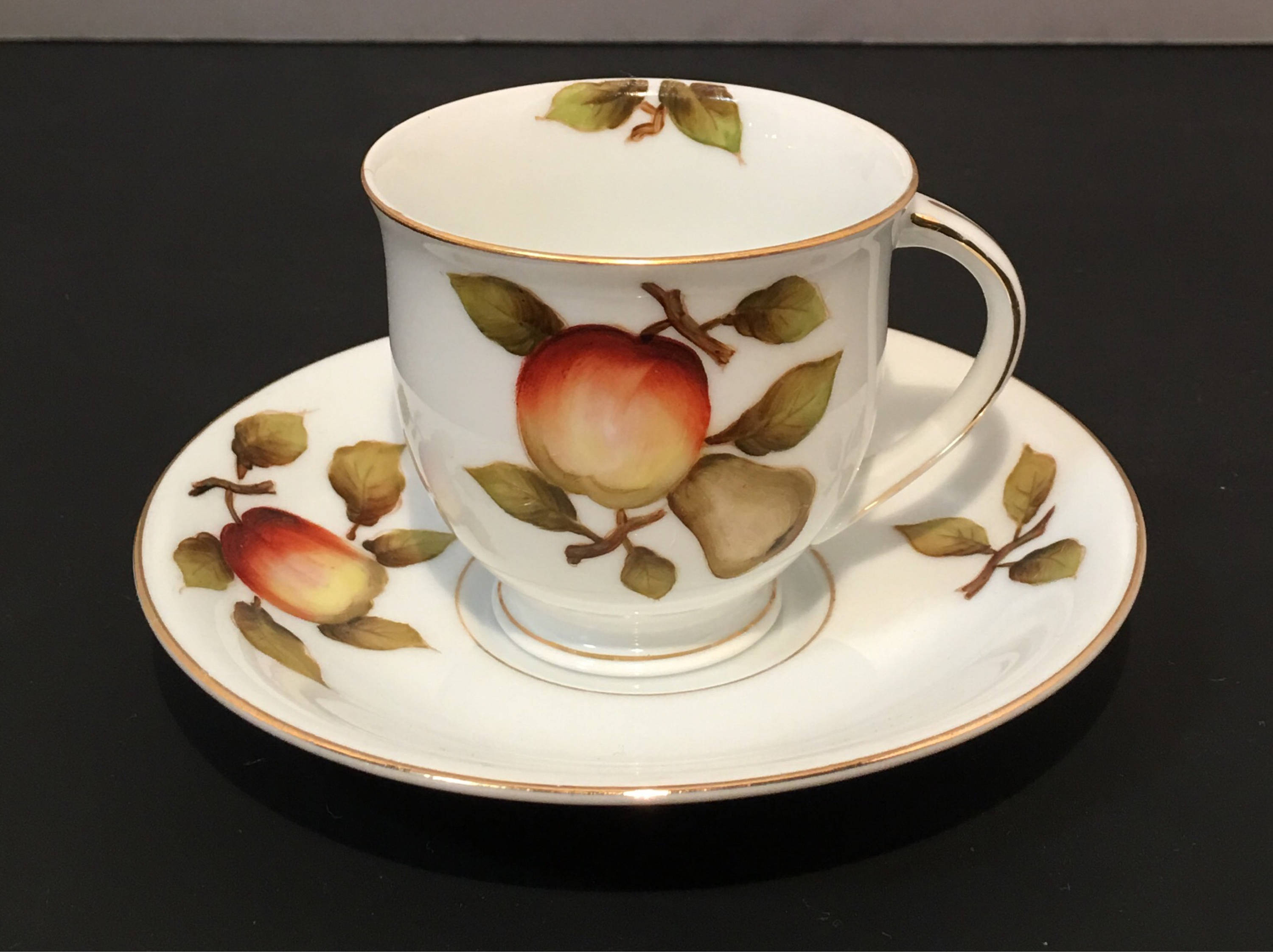 Vintage Ōhata China Peach and Pear With Gold Edging Tea Cup Etsy
