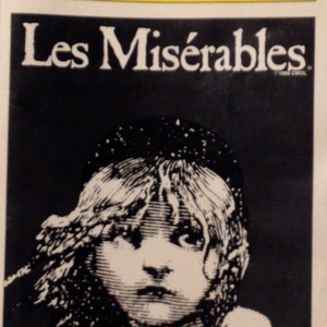 1994 Les Miserables Play Bill Book