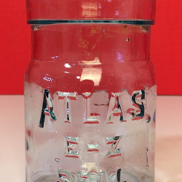 Vintage Atlas E-Z Seal Food Storage Glass Jar