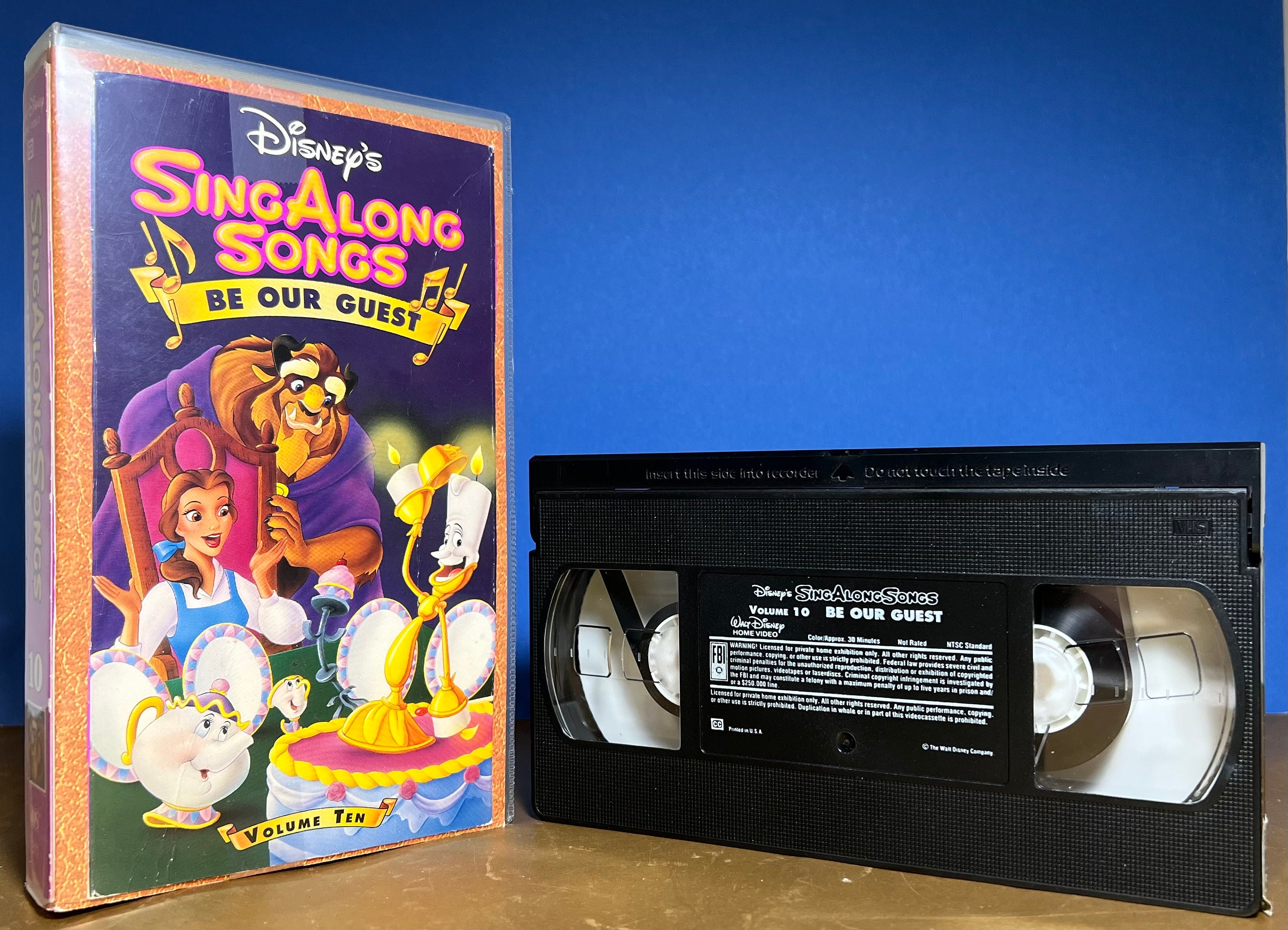 Vintage 1992 Disney's Sing Along Songs Be Our Guest Volume
