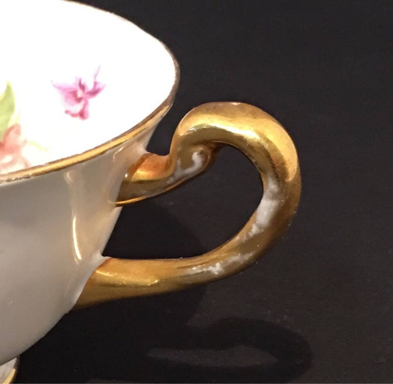 Vintage Royal Chelsea Purple Lilas Accent Gold Edging Tea Cup - Etsy