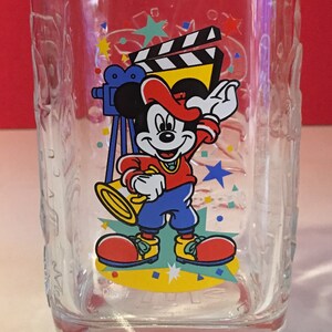 Rare McDanalds 2000 Disney Collectible Mickey Mouse Millennial Glass Drinking Tumblr