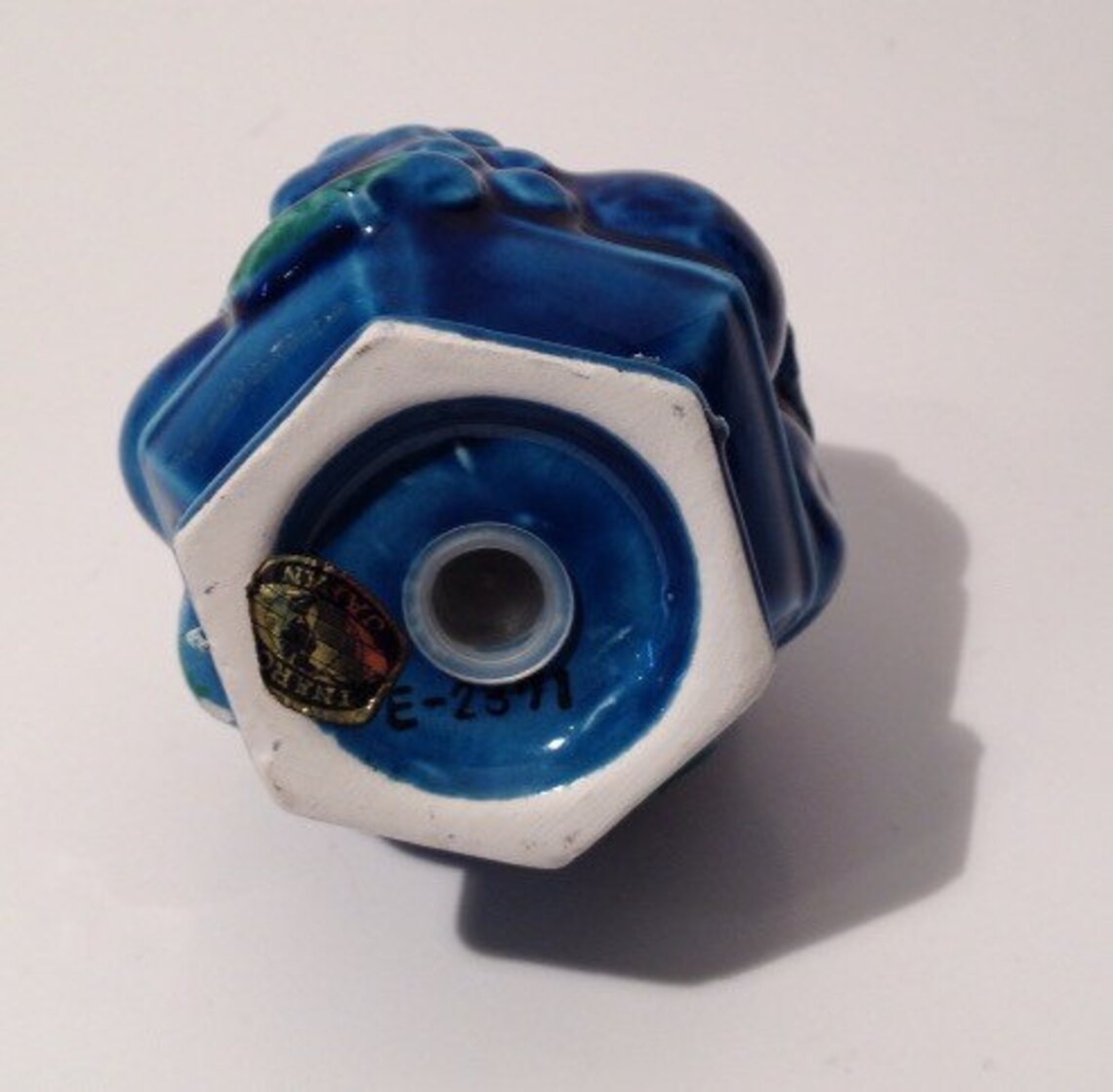 Vintage Blue Fruit Bowl Salt & Pepper Shakers Free Shipping Etsy