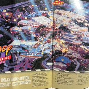 Vintage 1996 Disney-mgm Studios Guide Broshure Information Flyer ...
