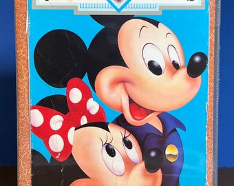 Vintage 1991 Walt Disney Cartoon Classics Starring Mickey & Minnie VHS Tape With Plastic Dust Free Case