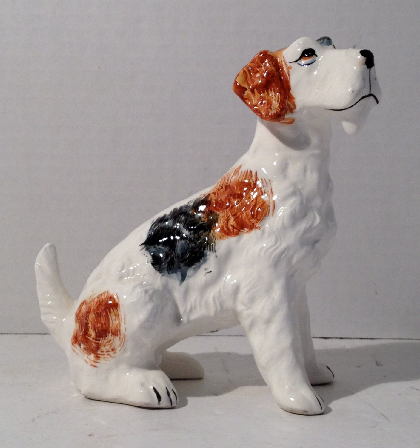 イタリア製　犬　置物　陶器　テリア イタリア製 犬 置物 陶器 テリア