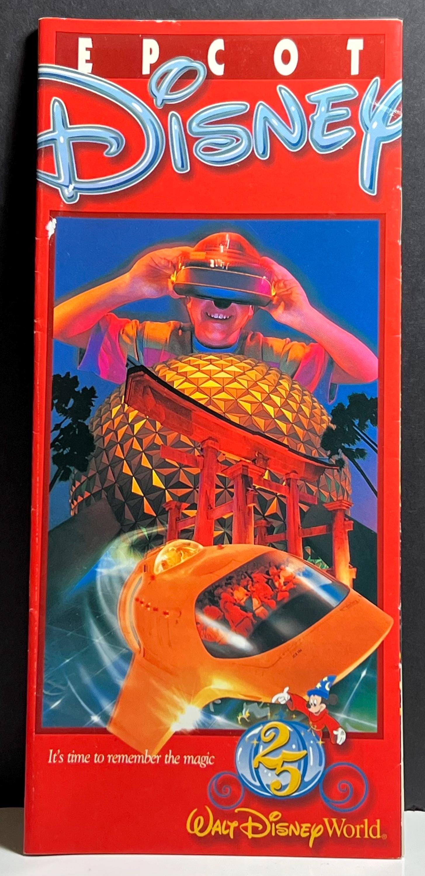 Vintage Epcot Disney 25th Anniversary Theme Park Guide