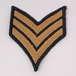 Vintage Sergeant Military US Army E-5 Cloth Embroidered Patch