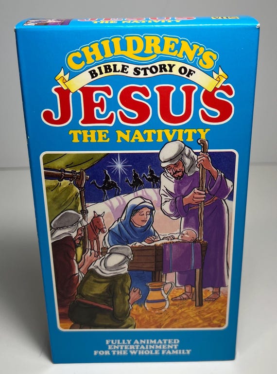 Vintage 1980s/90s Children's Bible Story of Jesus the Nativity