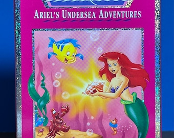 Vintage 1992 Disney’s The Little Mermaid Ariel’s undersea adventures Ariel‘s glGift, VHS With Original Box