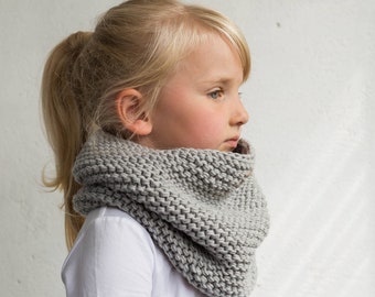 Chunky merino wool cowl, knit cowl scarf merino neck warmer, mens scarf, tube scarf, knit shawl