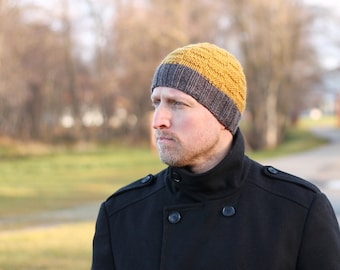 Hats for men, knitted hats for men, knit hat, winter hat, men knit toque, mens knit hat beanie, alpaca unisex toque, fishermans hat