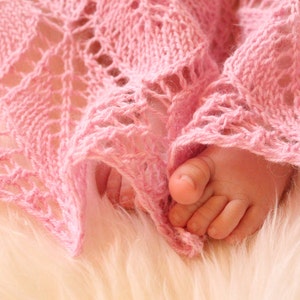 FREE SHIPPING!! Alpaca wool baby afghan, unique luxurious throw, One of a kind toddler blanket, Great shower gift or photo prop, hand knit