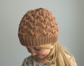 Toddler merino hat, cable knit baby toddler merino  kids knit hats, baby hat with fur pom pom, kids fur pom pom hat, fur toque beanie