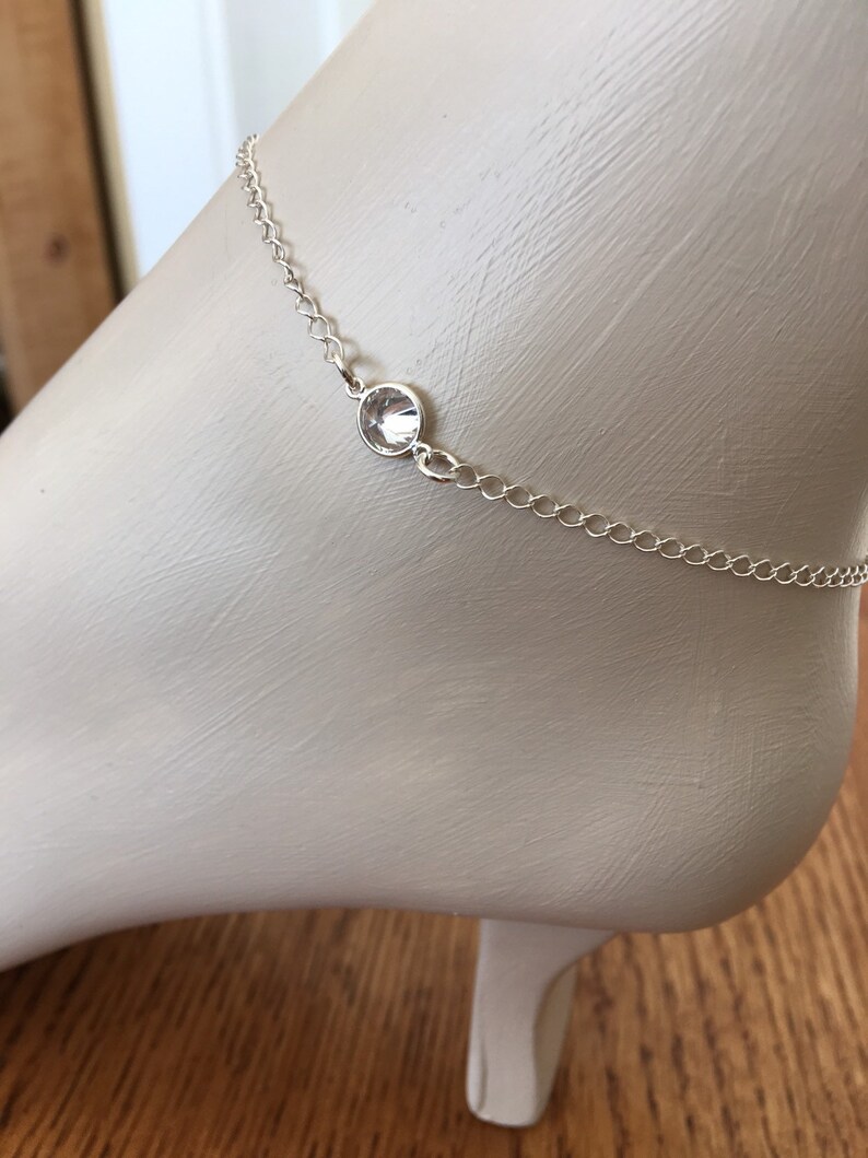mother's day ankle bracelet