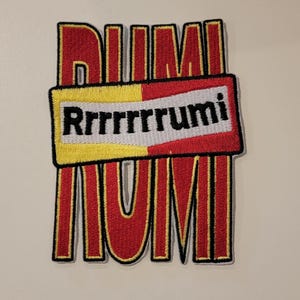 Rumi Patch – Kpop Demon Hunters Inspired Embroidered Patch | Sew-On | 3&quot; or 5&quot; Sizes