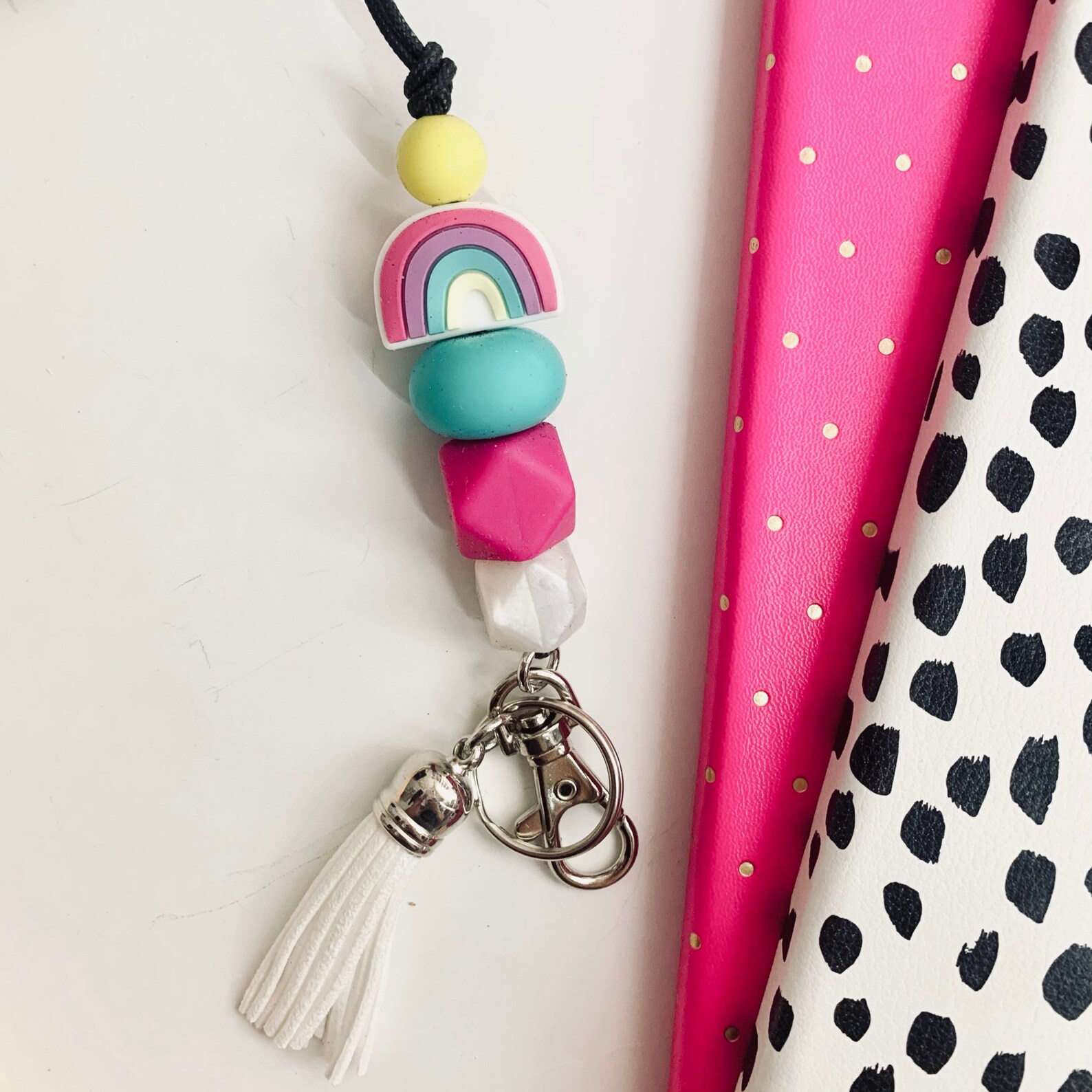 Lanyard / Keychain Lanyard / Silicone Bead Lanyard / Teacher Etsy