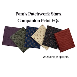 Paquete de estampados complementarios de estrellas de patchwork de Pam