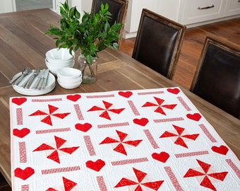 Hearts Table Topper Kit by Amanda Niederhauser