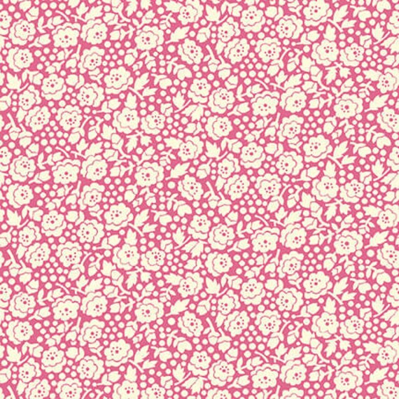 Nana Mae V 1930's Spaced Flowers in Aqua Nana Mae V 1930's Spaced Flowers in Aqua