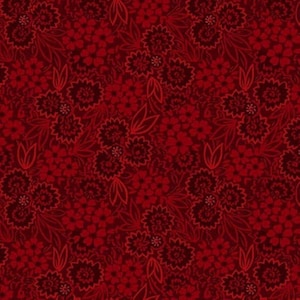 Autumn Farmhouse by Kim Diehl - Red Pressed Flowers (974-88)