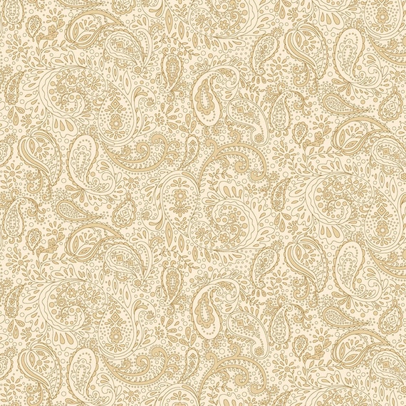 Butter Churn Basics by Kim Diehl - Cream Paisley (1444-44)