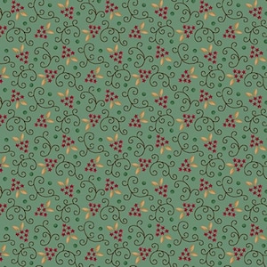 Quiet Grace van Kim Diehl - Turquoise aardbeien (921-11)