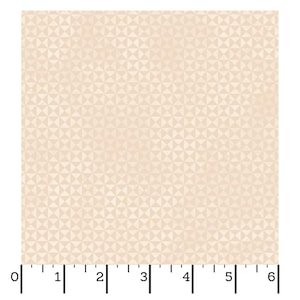 Spooky Stitches Halloween Quilt Fabric by Robin Kingsley - Cream Patchwork Geo (10877-E)