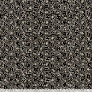 Midnight Lace by Paula Barnes - Black Leaf Flower (0333  BLACK)