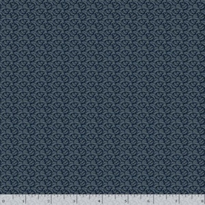 Maple House Quilt Fabric by Pam Buda - Navy Leaf Tesselation (0824D  NAVY)