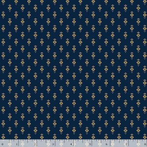 Piecemakers  Sampler by Pam Buda - Navy Ditsy Dot (0796  NAVY)