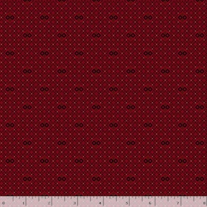Sturbridge Floral Petites by Pam Buda - Red Mosaic Tile (0714D  RED)