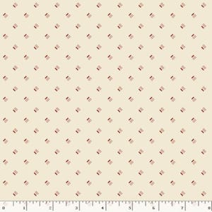 Sample Shirtings by Paula Barnes - Red Dash - (0647  RED)