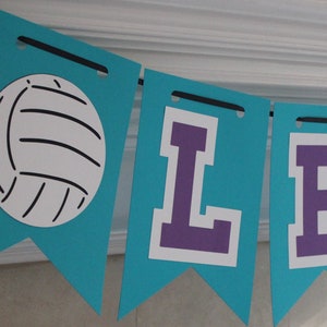 Personalized Volleyball Banner for Volleyball Player Birthday, Banquet, or Party, Volleyball Banquet, Volleyball Party