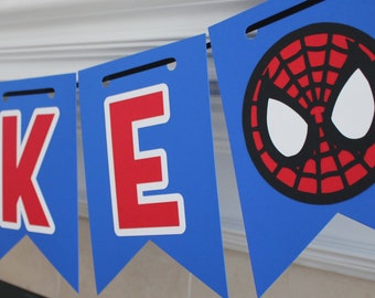 spiderman banner etsy