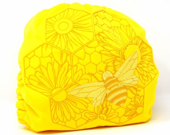 Bee & Honeycomb Cloth Diaper, Cover or Pocket Diaper (One Size)