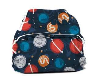 Space Diaper Cover or Pocket Diaper (One Size) Baby Shower Gift