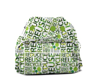 Earth Day Diaper Cover or Pocket Diaper (One Size) Baby Shower Gift