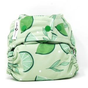 Limes Cloth Diaper Cover or Pocket Diaper (One Size)