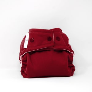 Solid Burgundy Cloth Diaper, Pocket Diaper, Diaper Cover