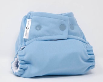 Solid Light Blue Cloth Diaper, Pocket Diaper, Diaper Cover