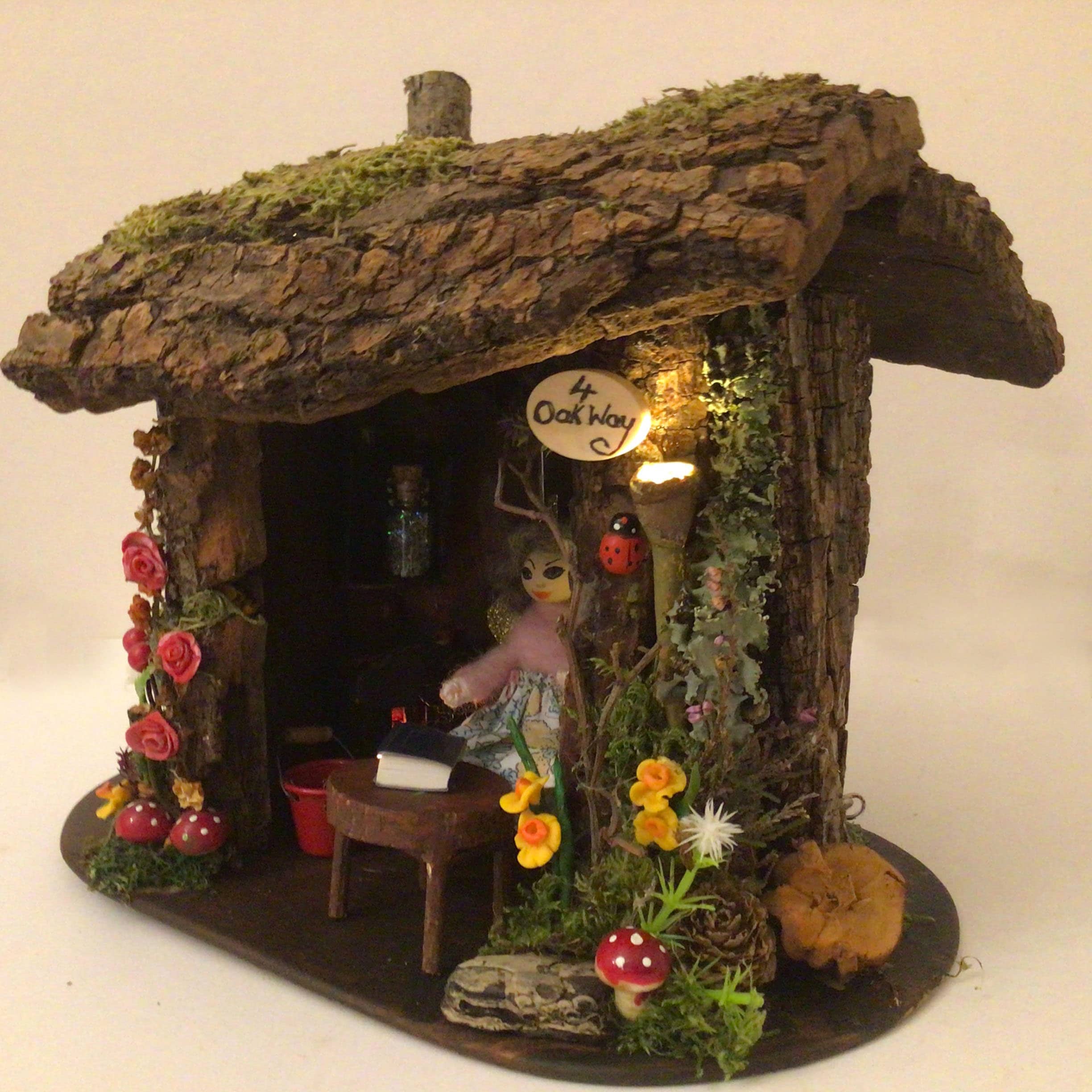 Handmade Fairy House With Lights Etsy Ireland