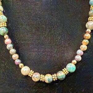 Raw Kyanite with Ruby Choker