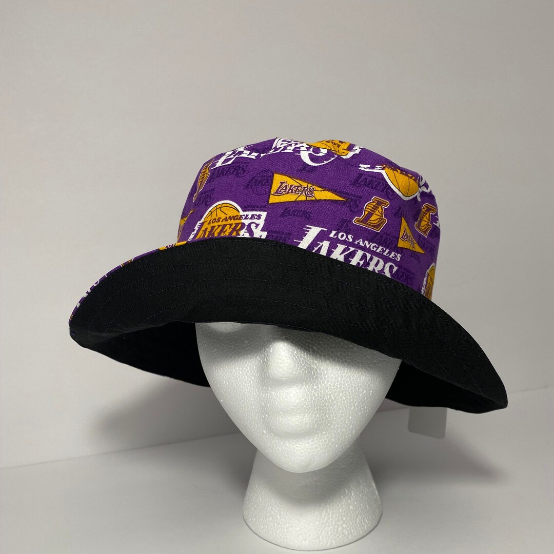 Sports Team Lakers Bucket Hat Sports Lakers Hat Bucket Hat Etsy