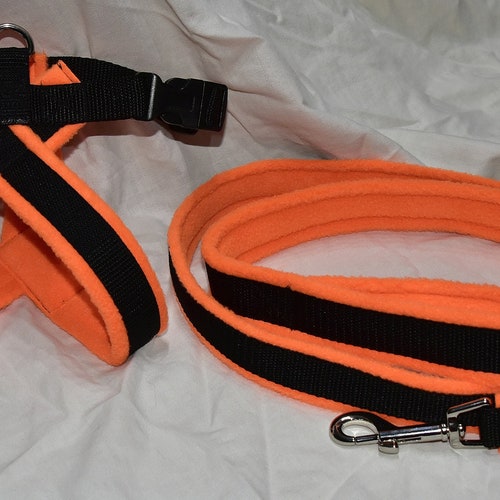 Dog Harness Fleece Lined Matching Lead Options Choice of Etsy
